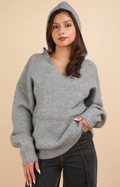 Grey Sweater Hoodie